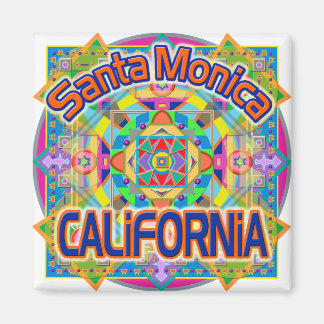 Santa Monica CALIFORNIA Happy Magnet