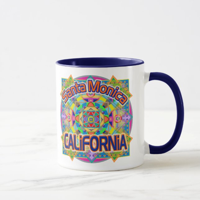Santa Monica CALIFORNIA Happy Mug Cup (Right)