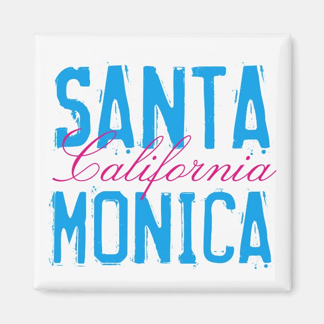 Santa Monica California Magnet (Front)