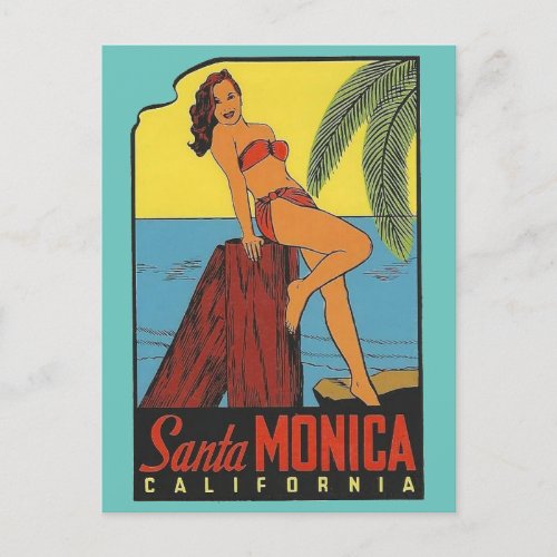 Santa Monica California  _  Postcard