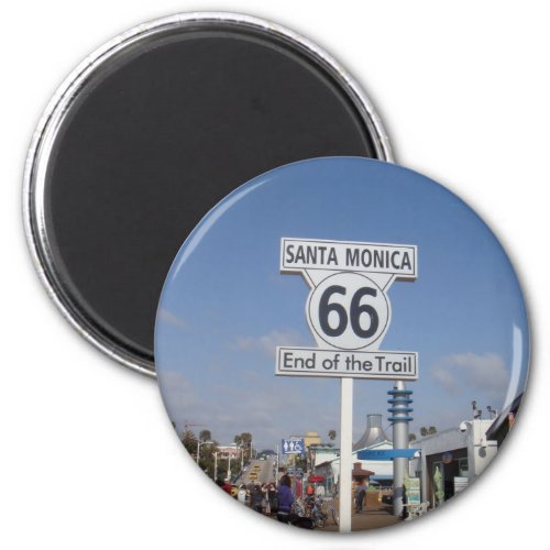 Santa Monica California _ RT 66 Magnet