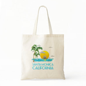 Santa Monica California Sailing Tote Bag