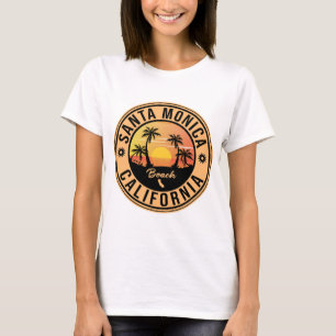 Santa Monica California Sunset Vacation Souvenirs T-Shirt