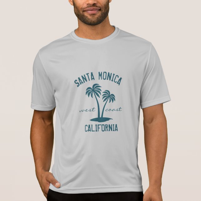 Santa Monica California  T-Shirt (Front)