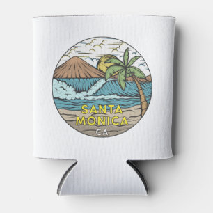 Santa Monica California Vintage Can Cooler