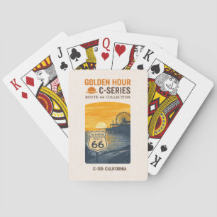 Santa Monica Centennial Pier Sunset Deck Poker Cards