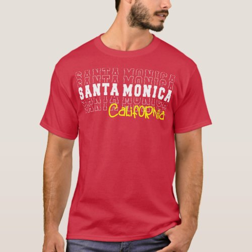 Santa Monica city California Santa Monica CA T_Shirt