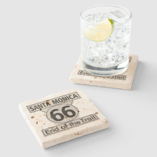 Santa Monica End of the Trail Route 66 Stone Coaster