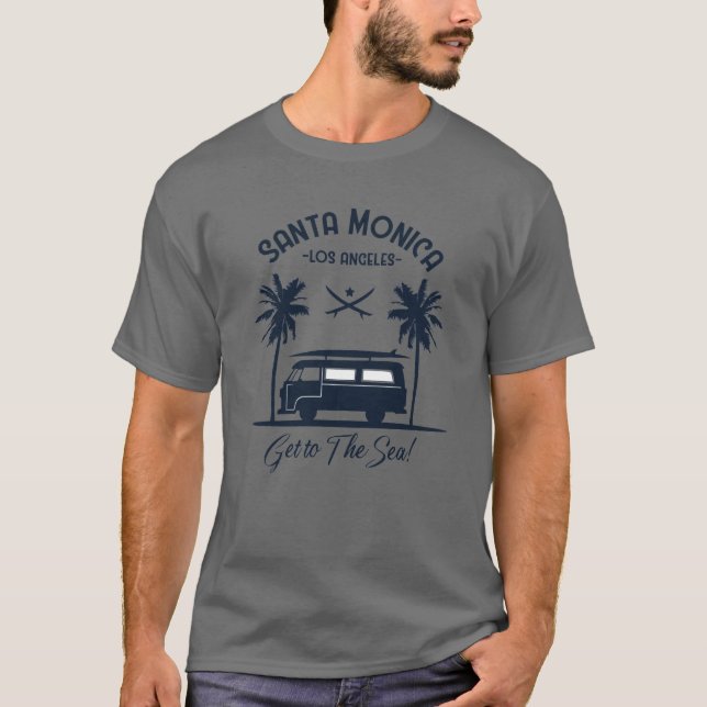 Santa Monica Get to the Sea T-Shirt (Front)