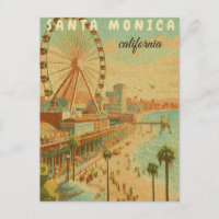 santa monica monica california vintage travel cl