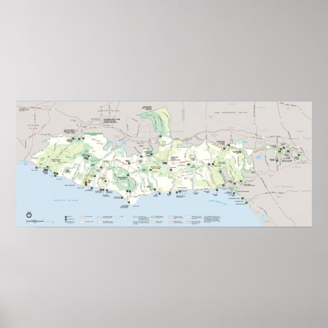 Santa Monica Mountains National Recreation Area Poster (Front)