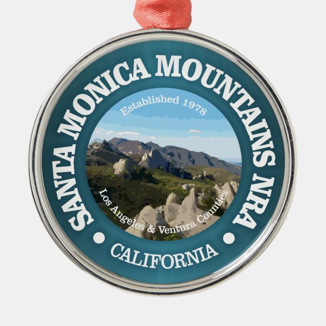 Santa Monica Mountains NRA Metal Ornament (Front)