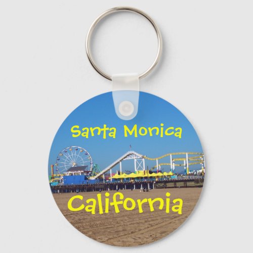 Santa Monica Pier California Keychain