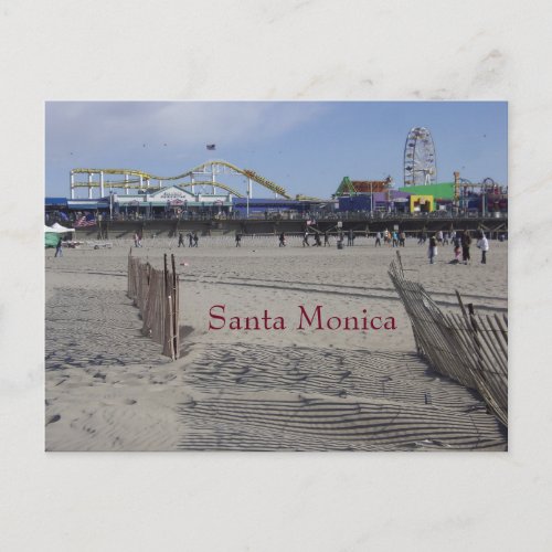 Santa Monica Pier California Postcard