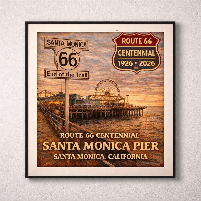 Santa Monica Pier Centennial California Poster (Creator Uploaded)