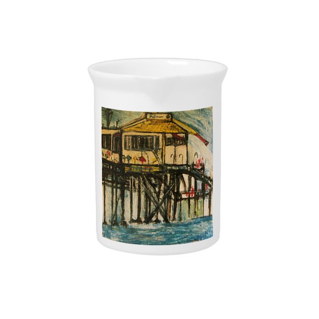 SANTA MONICA PIER DRINK PITCHER (Front)