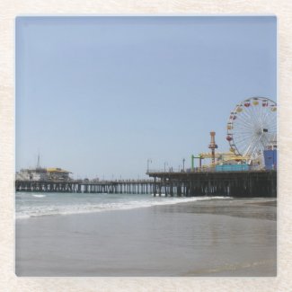 Santa Monica Pier Glass Coaster