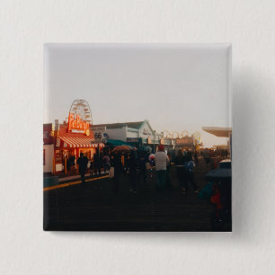 Santa Monica Pier, Los Angeles, California Button