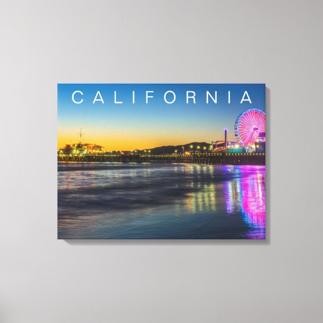Santa Monica Pier | Los Angeles, California Canvas Print (Front)