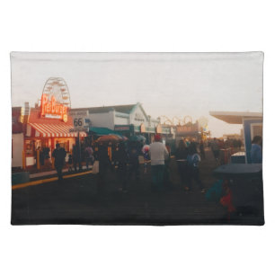 Santa Monica Pier, Los Angeles, California Cloth Placemat