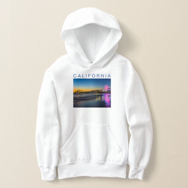 Santa Monica Pier | Los Angeles, California Hoodie (Laydown)