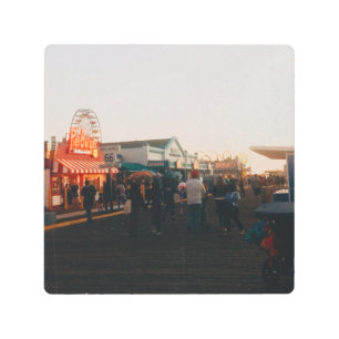 Santa Monica Pier, Los Angeles, California Metal Print