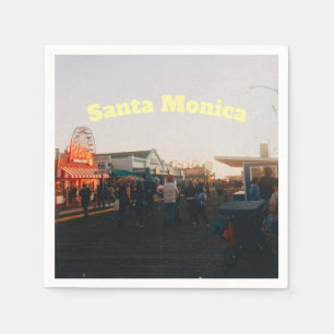 Santa Monica Pier, Los Angeles, California Napkins