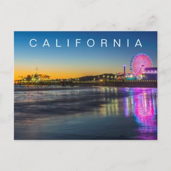 Santa Monica Pier | Los Angeles  California Postcard by takemeaway at Zazzle