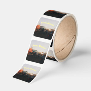 Santa Monica Pier, Los Angeles, California Square Sticker