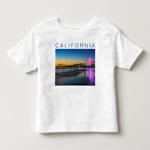 Santa Monica Pier  Los Angeles California Toddler T_shirt