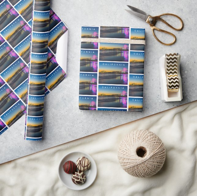 Santa Monica Pier | Los Angeles, California Wrapping Paper (Crafts)