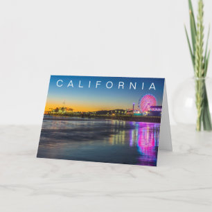 Santa Monica Pier Los Angeles Happy Birthday Card