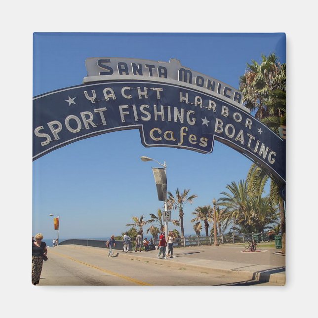 Santa Monica Pier Magnet (Front)