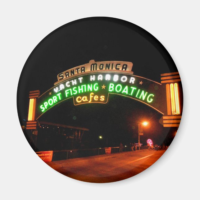 Santa Monica Pier Magnet (Front)