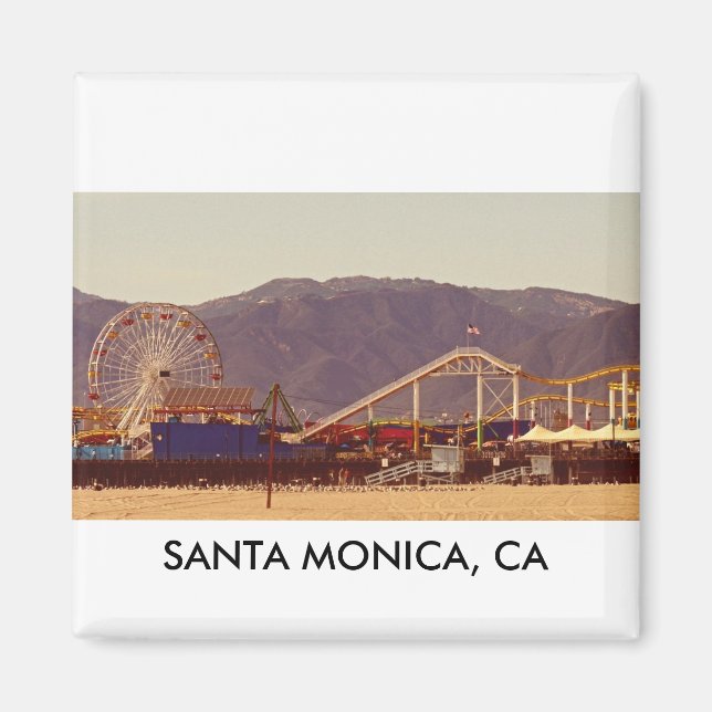 Santa Monica Pier - Magnet (Front)