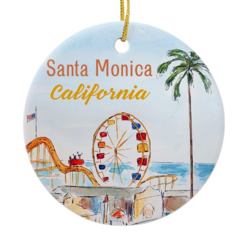 Santa Monica Pier Ornament