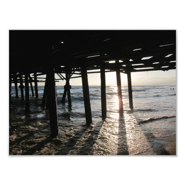 Santa Monica Pier Photo Print (Front)