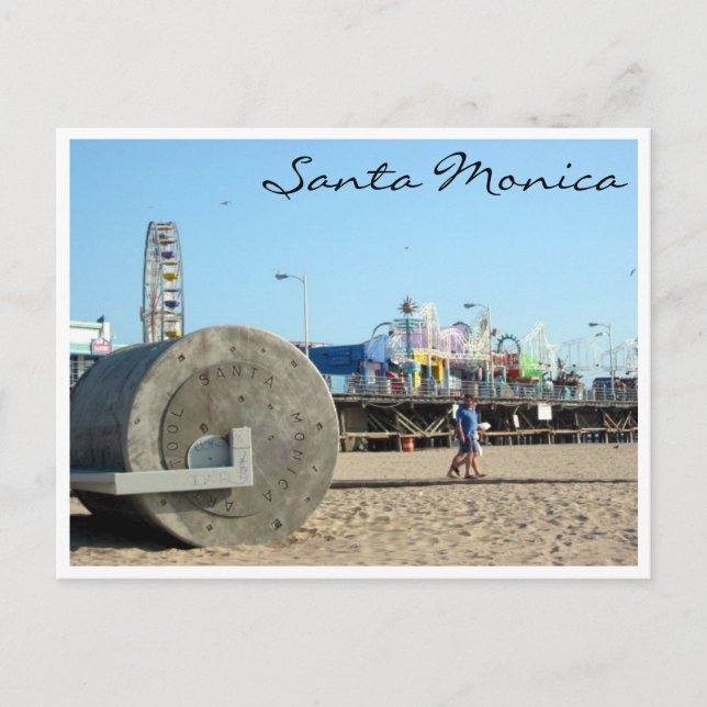 santa monica pier postcard (Front)