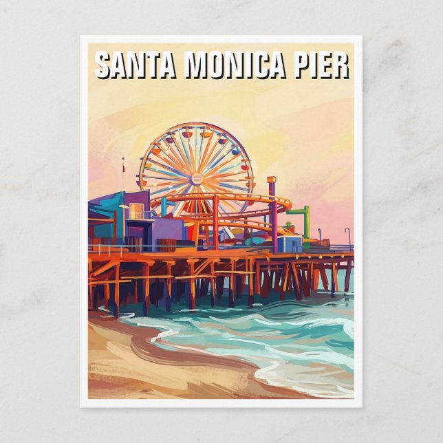Santa Monica Pier Postcard (Front)