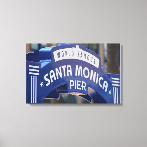 Santa Monica Pier Sign