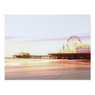 Santa Monica Pier Sunrise Postcard