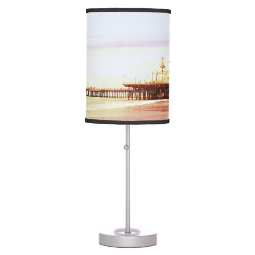 Santa Monica Pier Sunrise Table Lamp