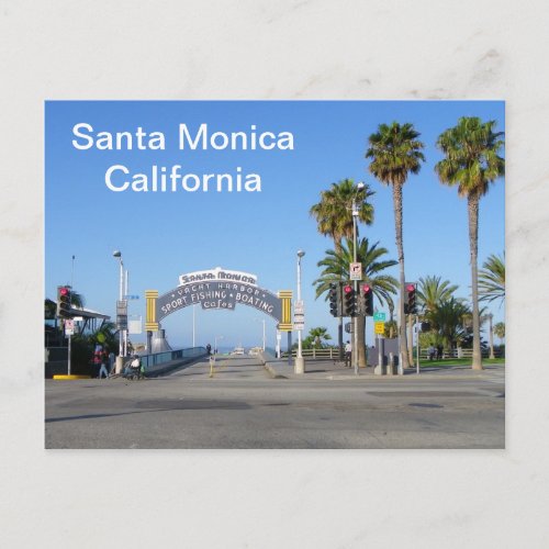 Santa Monica Postcard Postcard
