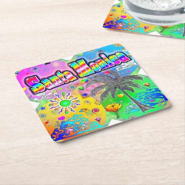 Santa Monica Quadro Seasons Coaster (Angled)
