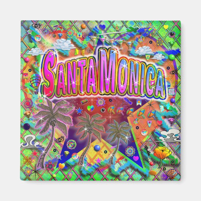 Santa Monica Risk Factor Magnet (Front)