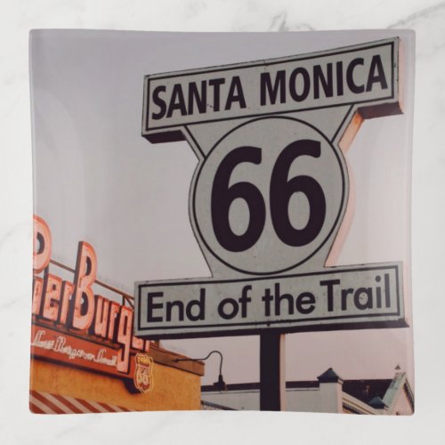 Santa Monica Route 66 California Trinket Tray
