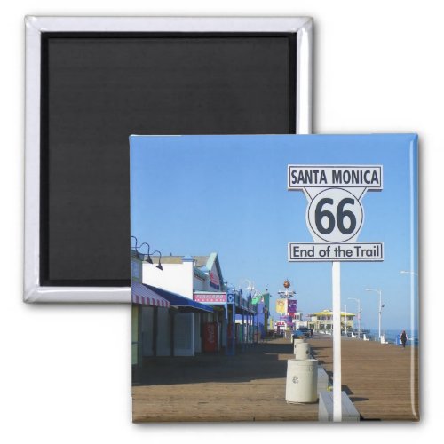 Santa Monica Route 66 Magnet Magnet
