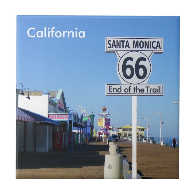 Santa Monica - Route 66 Tile! Tile (Front)