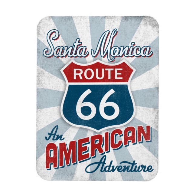 Santa Monica California Magnet - Route 66