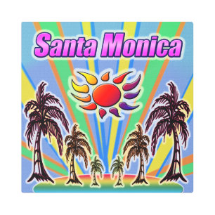 Santa Monica Summer Love Metal Art
